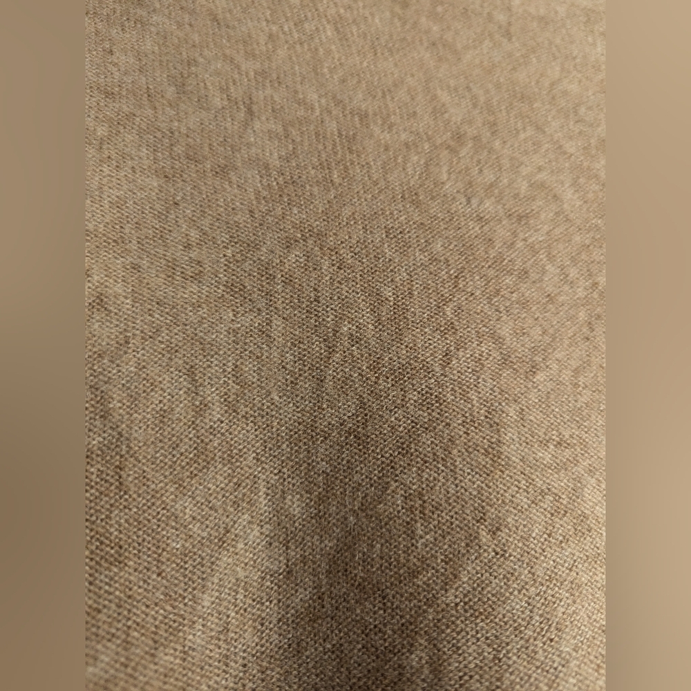 Pilcro Alani XS Mock Neck Sweater Tan Camel Nude 100% Cashmere Oversized Relaxed - Picture 7 of 10